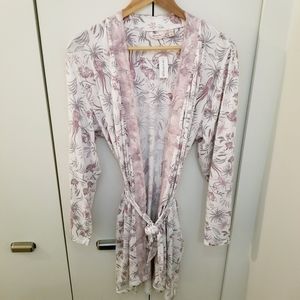 NWT | La Vie en Rose I Floral Soft Lace Robe Housecoat